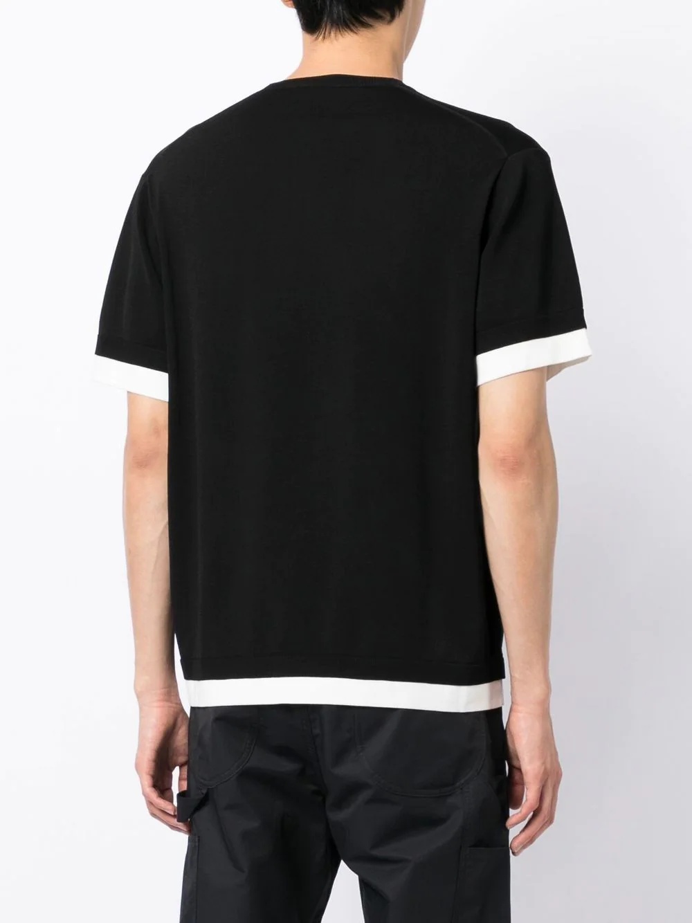 layered-effect short-sleeve T-shirt - 4