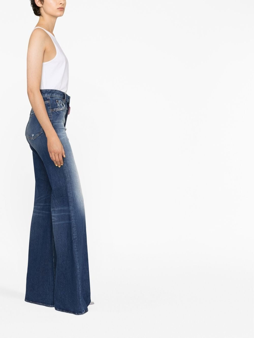 flared denim jeans - 3