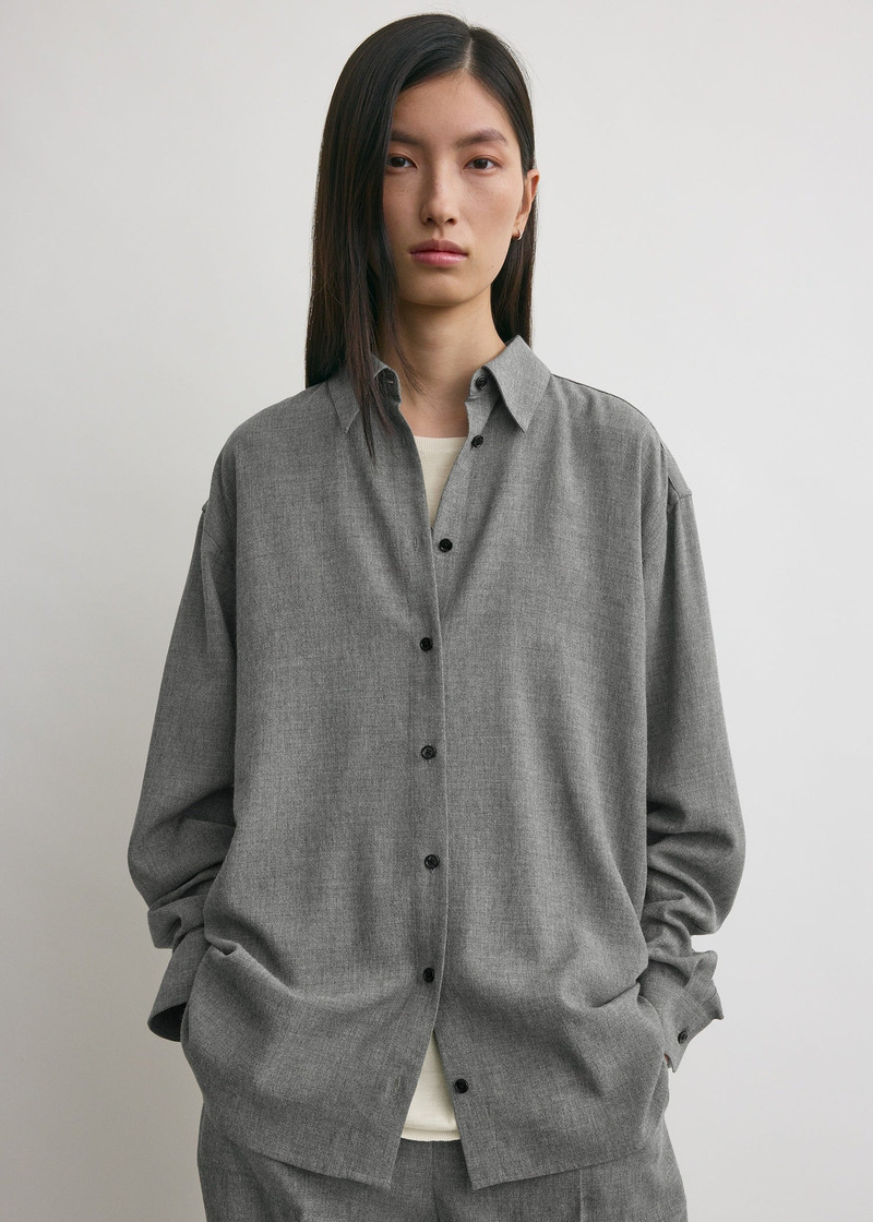 Classic fluid shirt mid grey 5