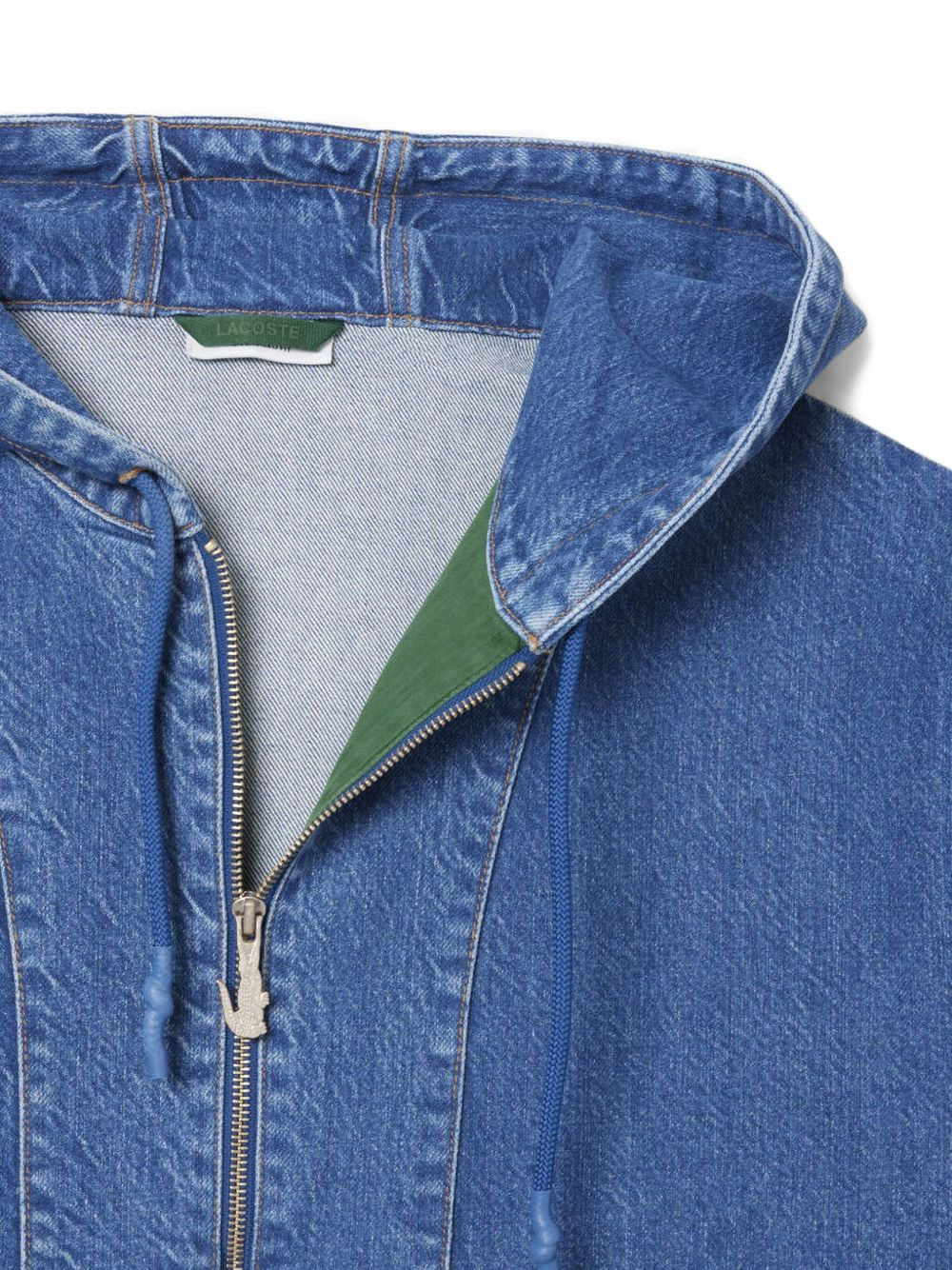 hooded denim sweater - 4