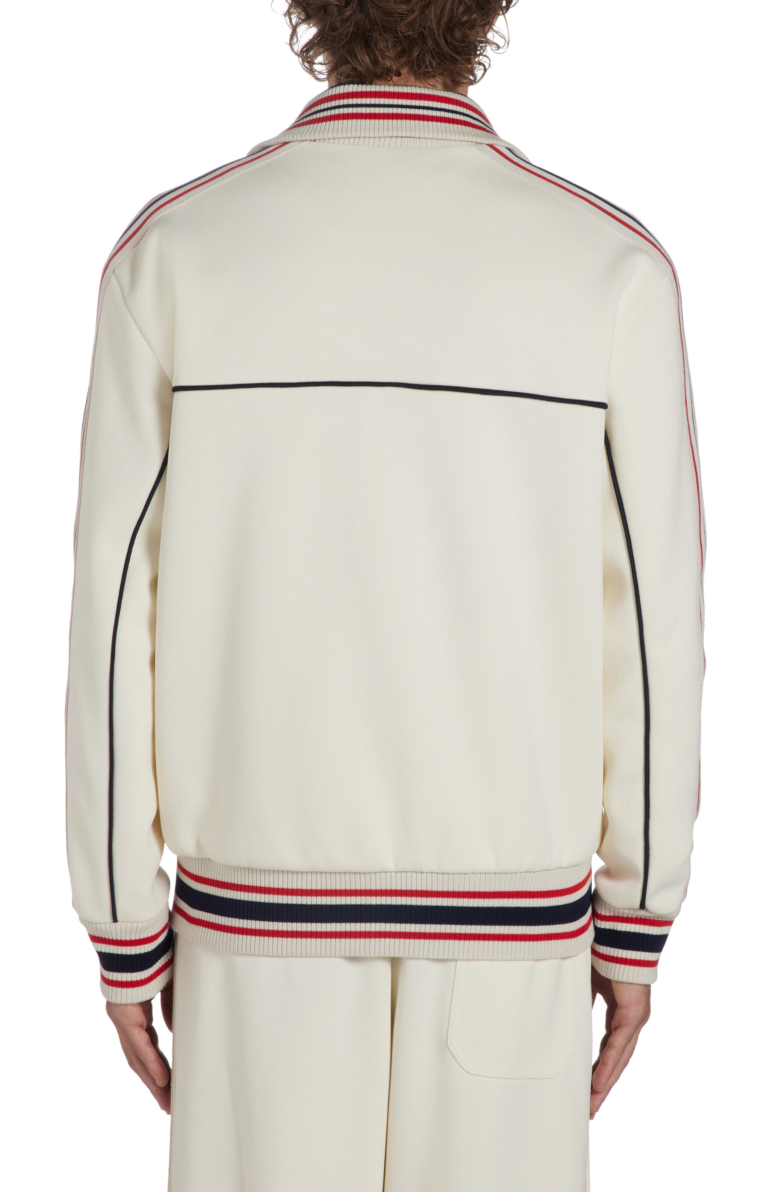 Golden Goose Star Logo Track Jacket in Papyrus/Dark Blue at Nordstrom - 3