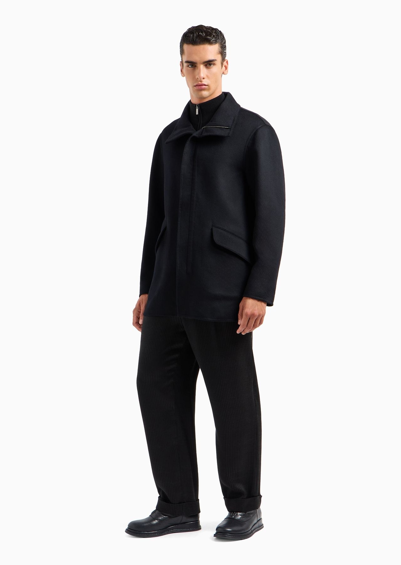 Pea coat in double cashmere cloth - 2