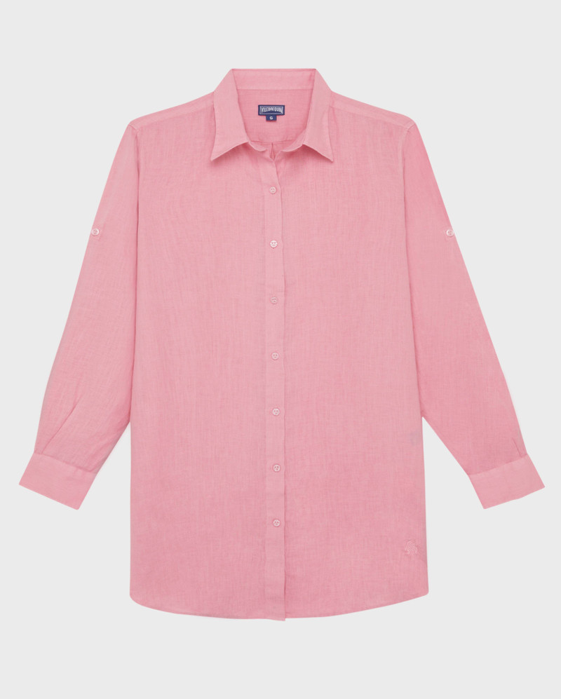 WOMEN LINEN DRESS SOLID 1