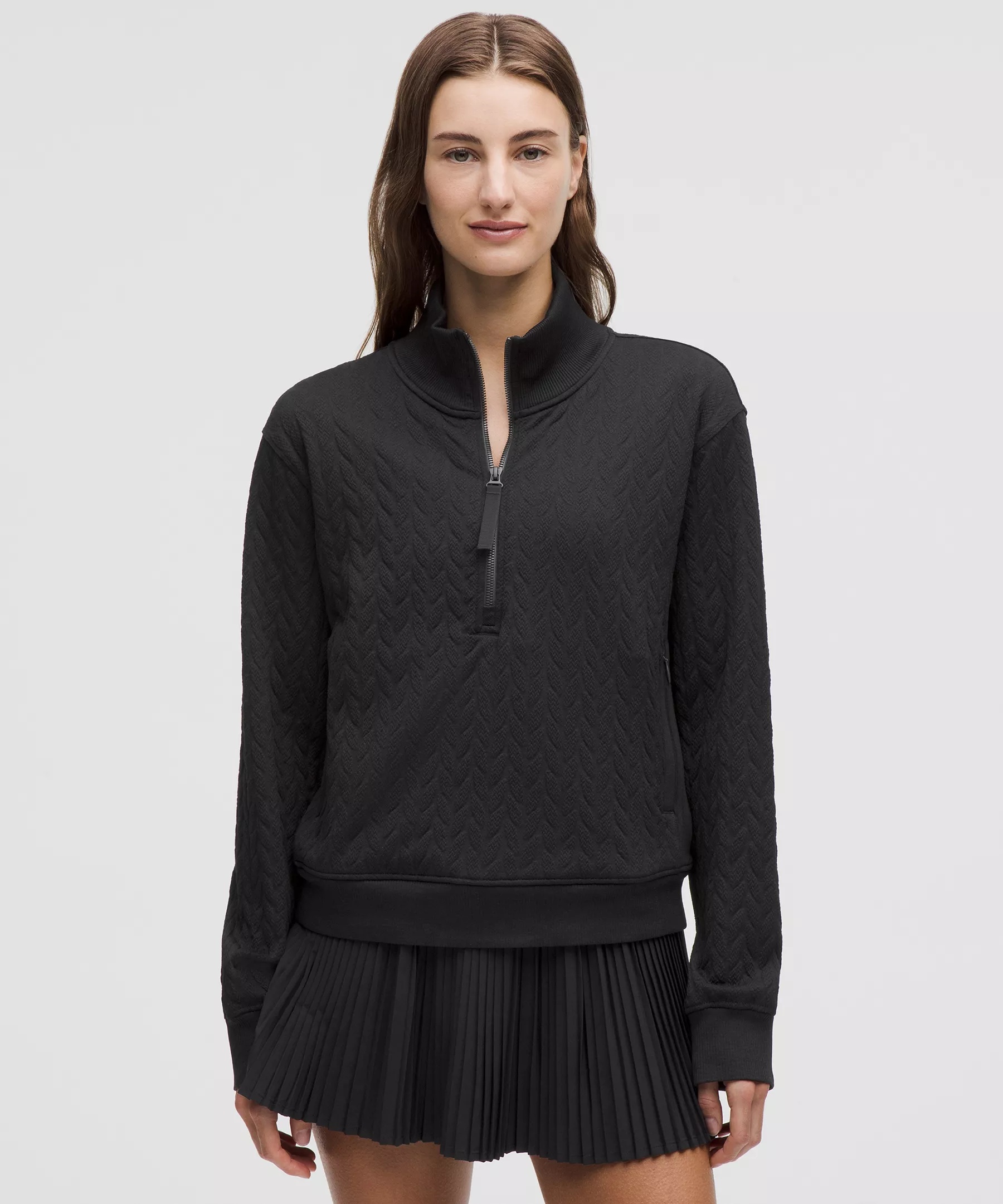 Engineered Warmth Cable-Knit Half Zip - 1