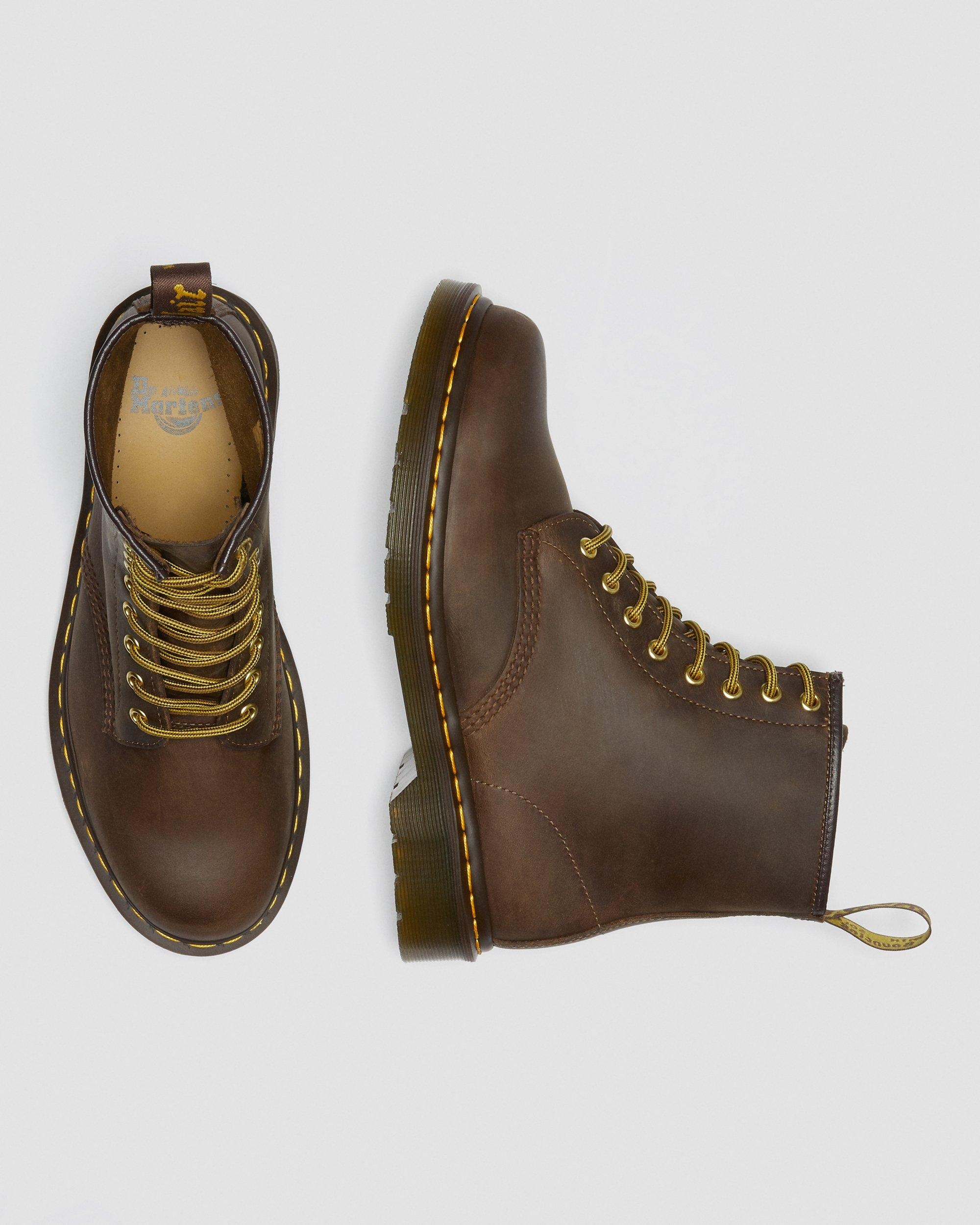 1460 Crazy Horse Leather Lace Up Boots - 6