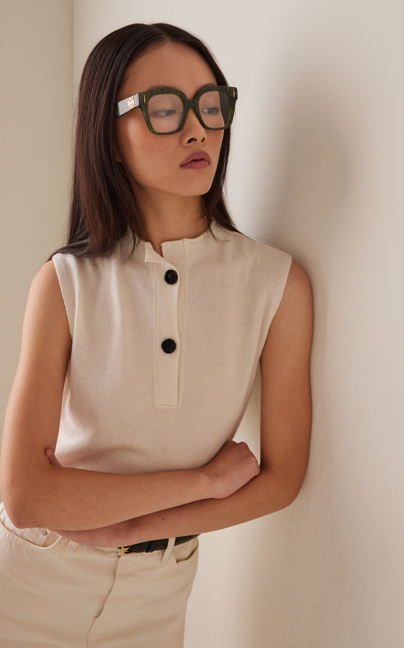 Square-Frame Acetate Glasses green - 2