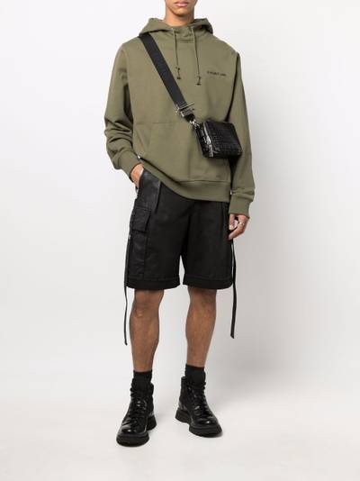 Balmain oversized coated denim shorts outlook