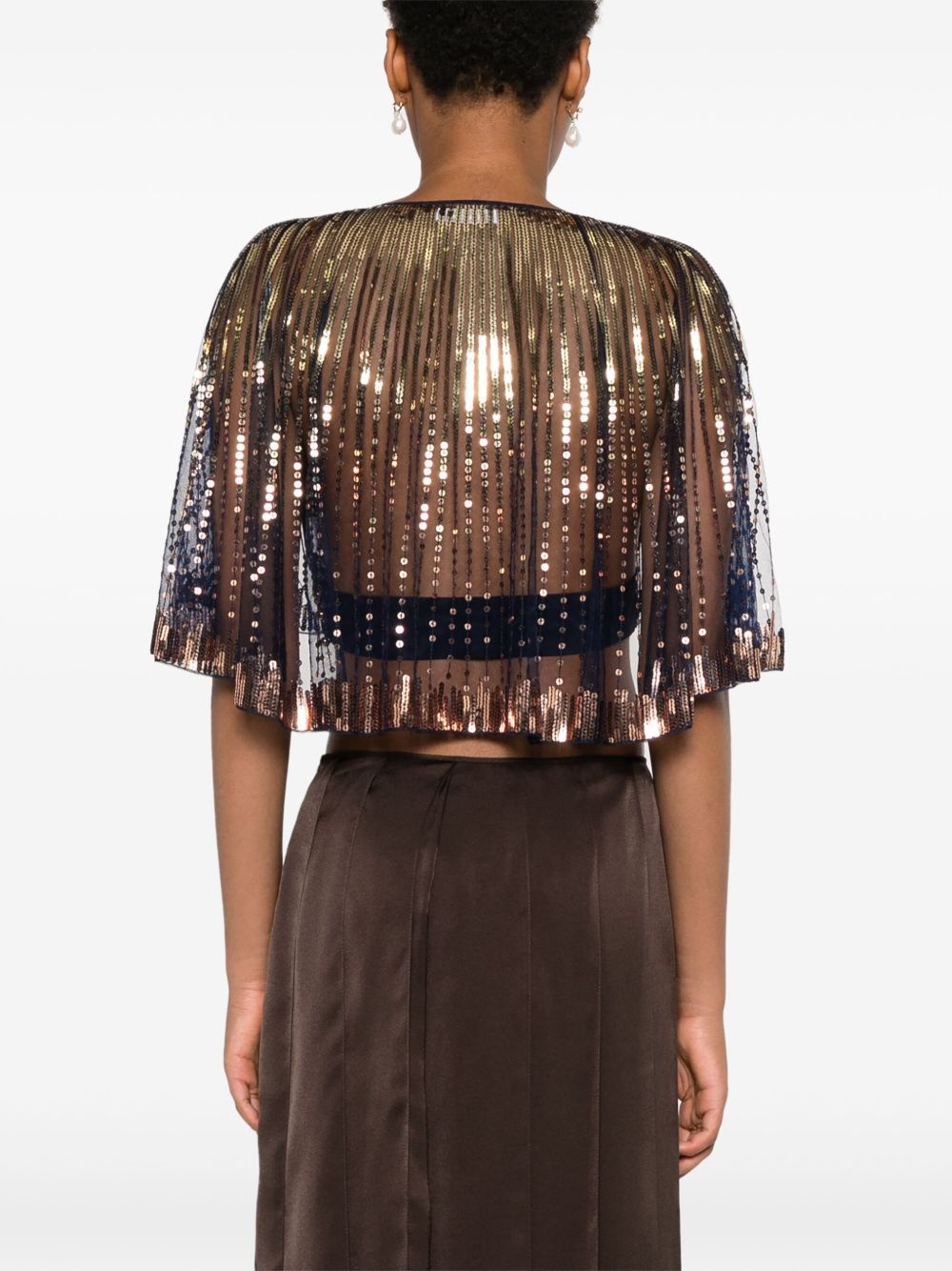 sequin embellished blouse - 4