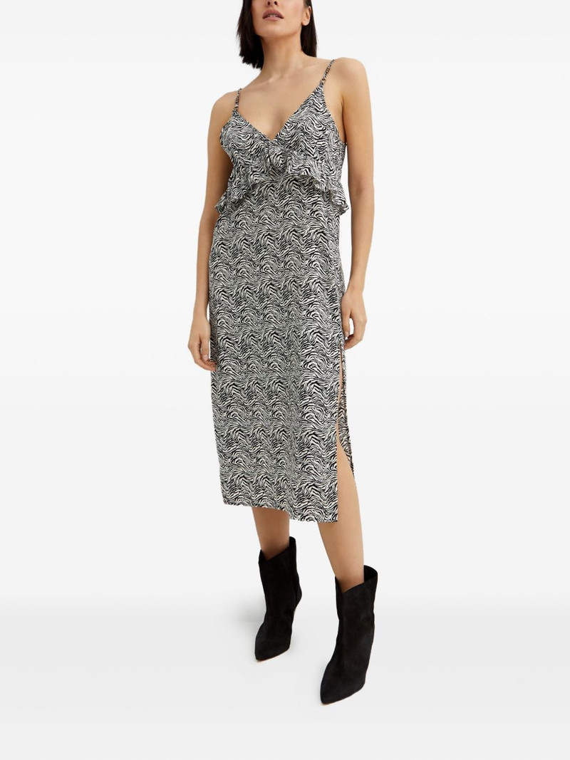 Interference ruffled-detail midi dress 5