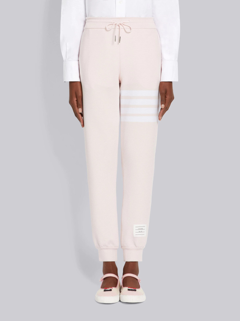 Light Pink Ottoman Rib 4-Bar Sweatpant - 1