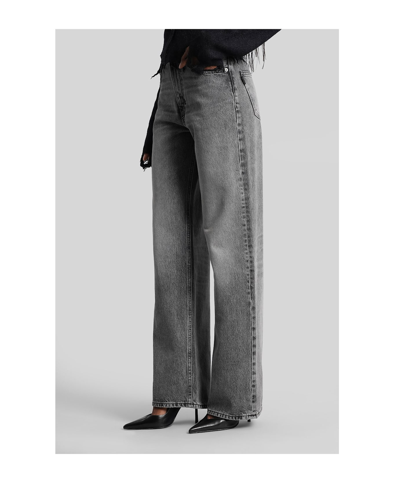 Korea Jeans In Grey Denim - 4