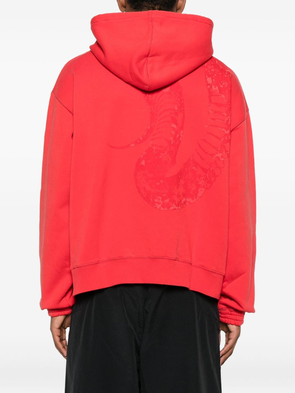 graphic print hoodie - 4