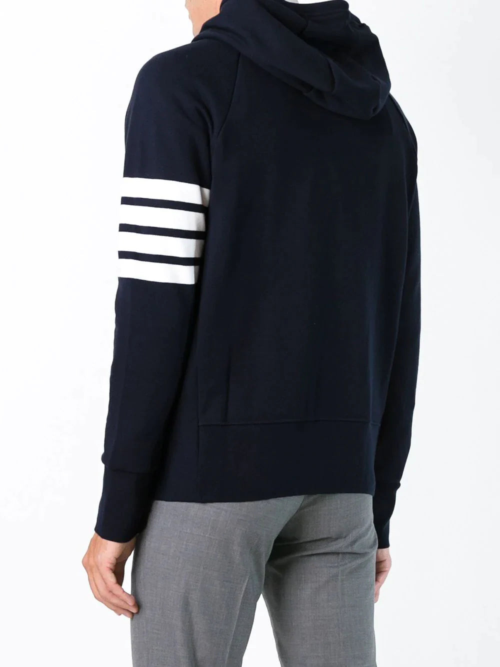 Classic Full Zip Hoodie With Elastic - 4