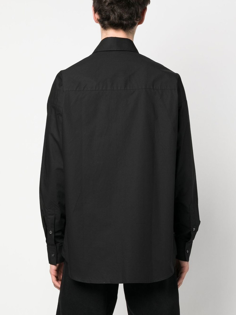 embroidered-logo detail shirt 4