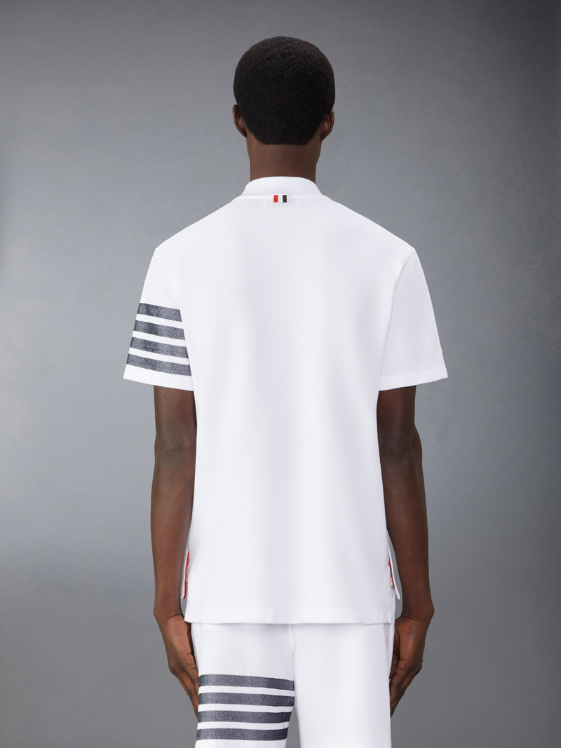 Thom Browne 4-Bar cotton polo shirt outlook