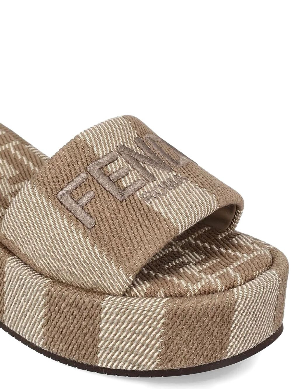60mm Sunshine striped platform sandals - 4