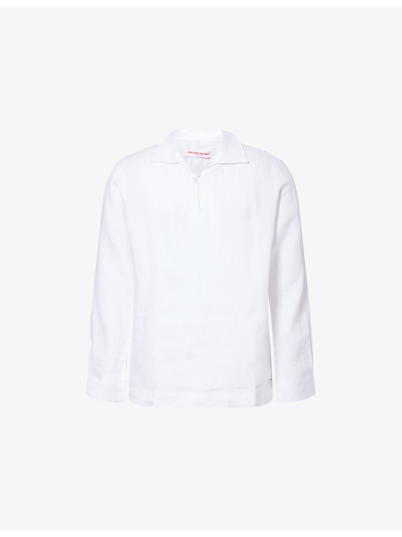 Vincent Long-Sleeve Linen Shirt 1