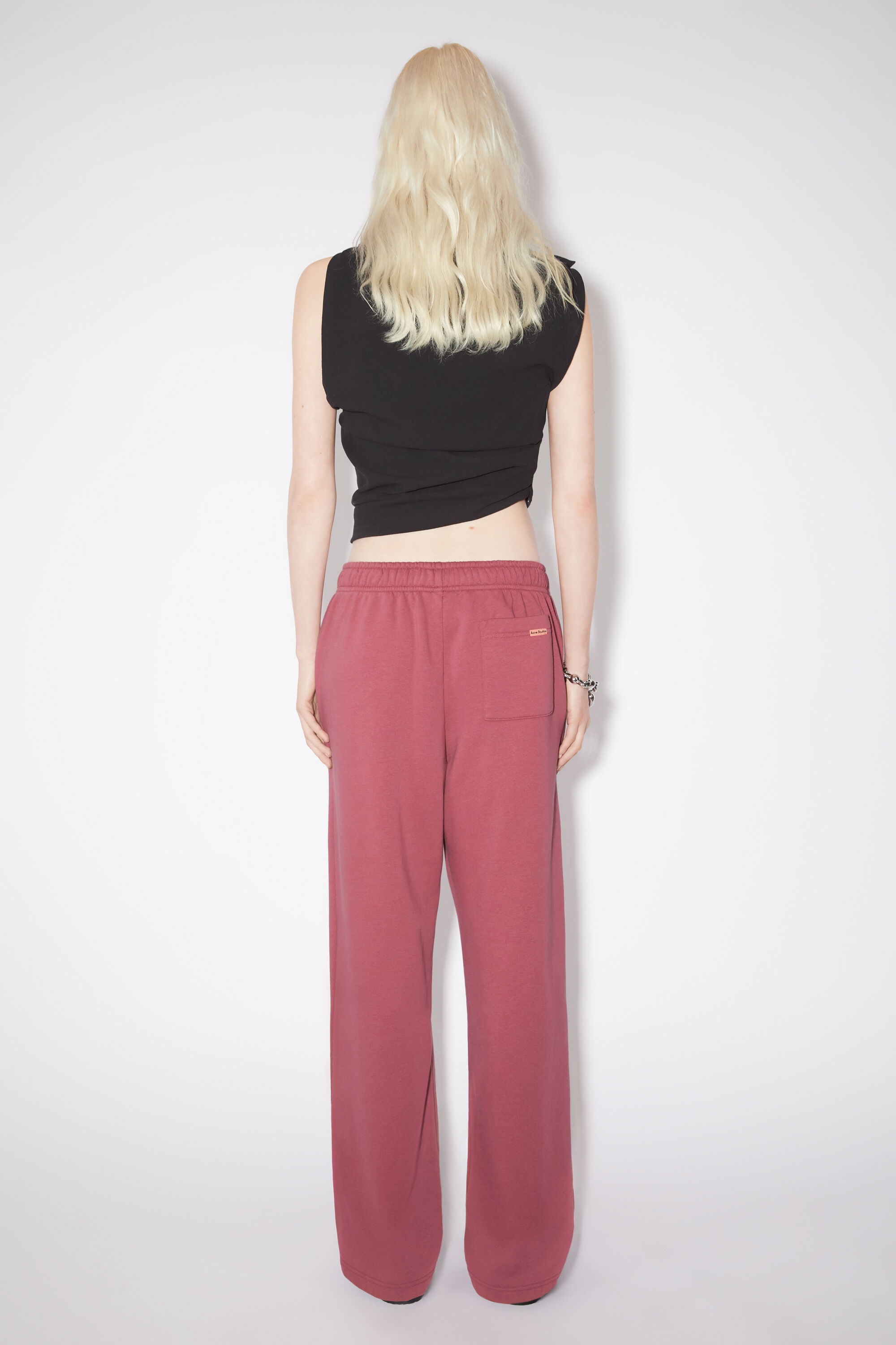 Cotton sweatpants - Rosewood red - 3