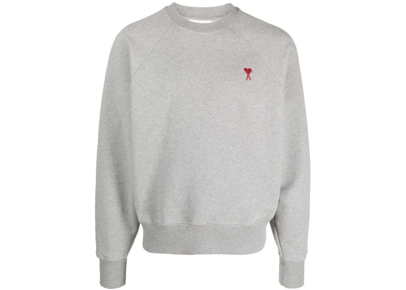 Ami Paris Ami De Coeur Crewneck Grey - 1