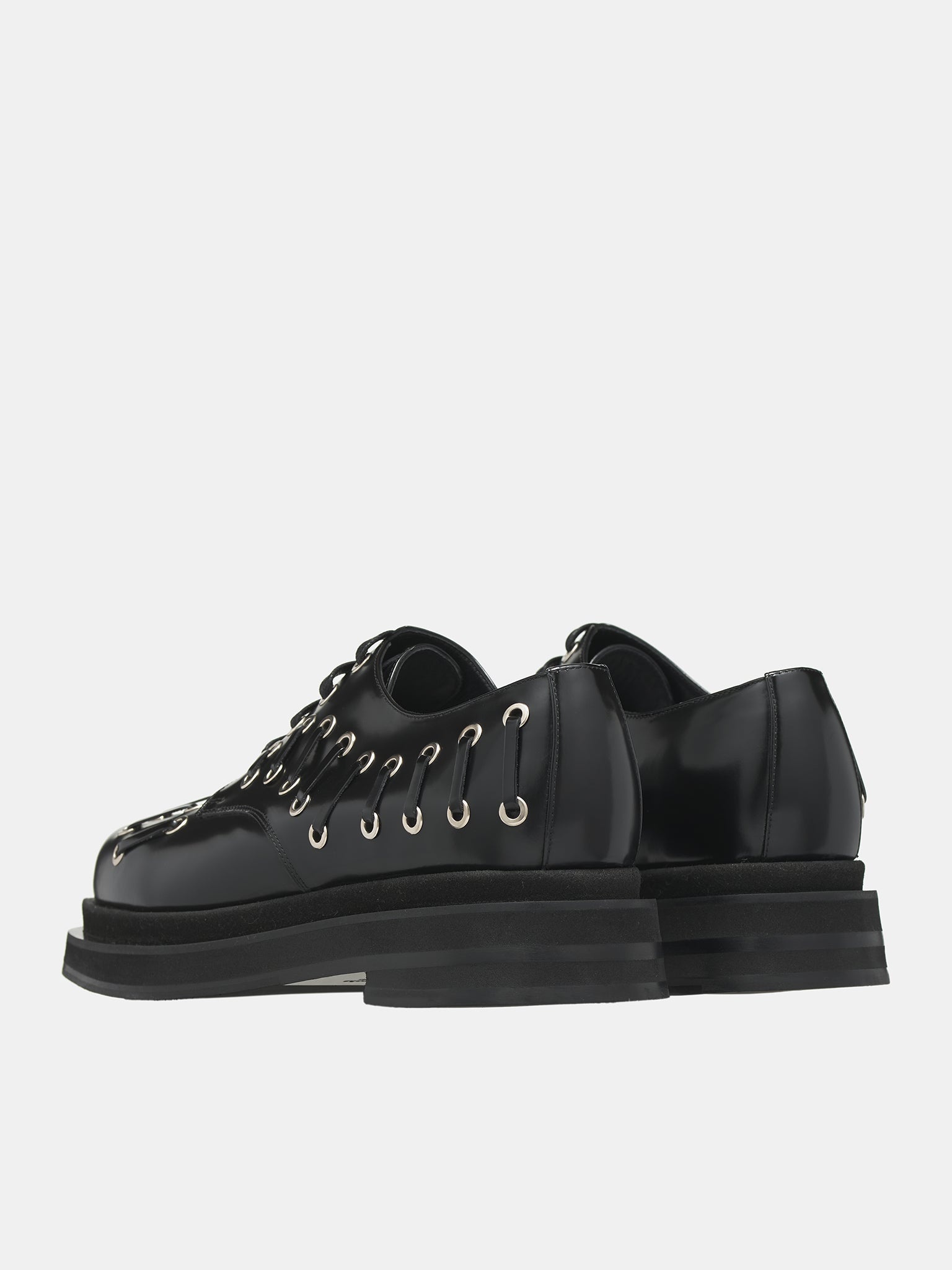 Grommet Platform Shoes - 4