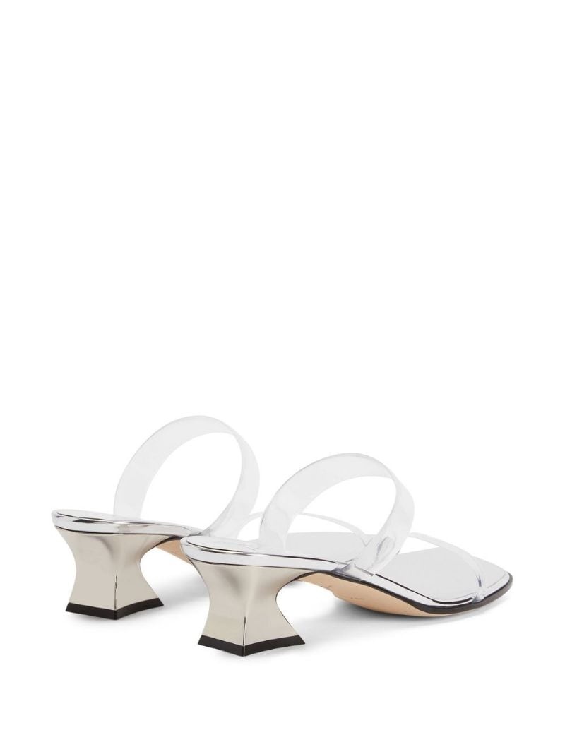 45mm transparent mid-block sandals - 3