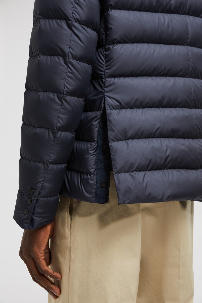 Carrelet Leather-Trimmed Down Blazer 6