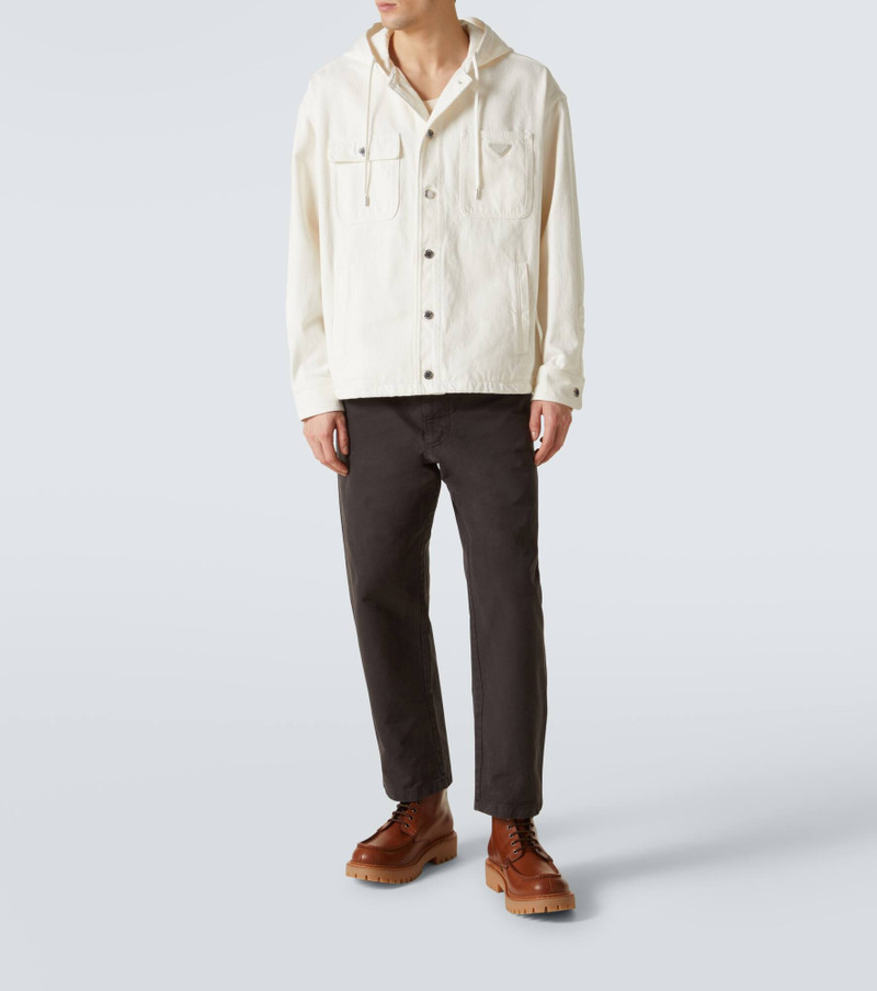Prada Hooded denim jacket outlook