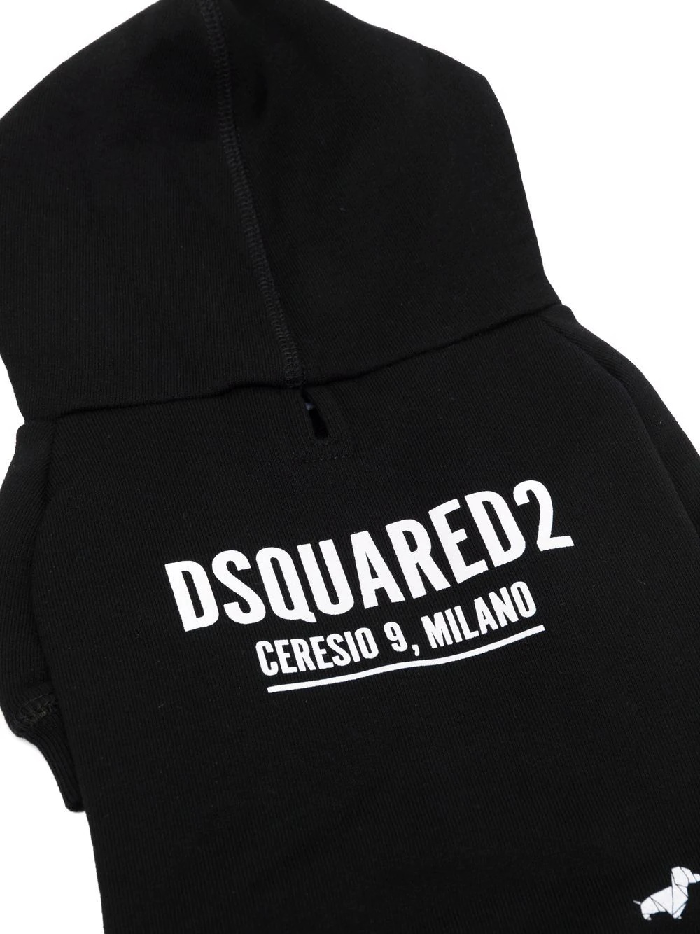logo-print cotton hoodie - 6