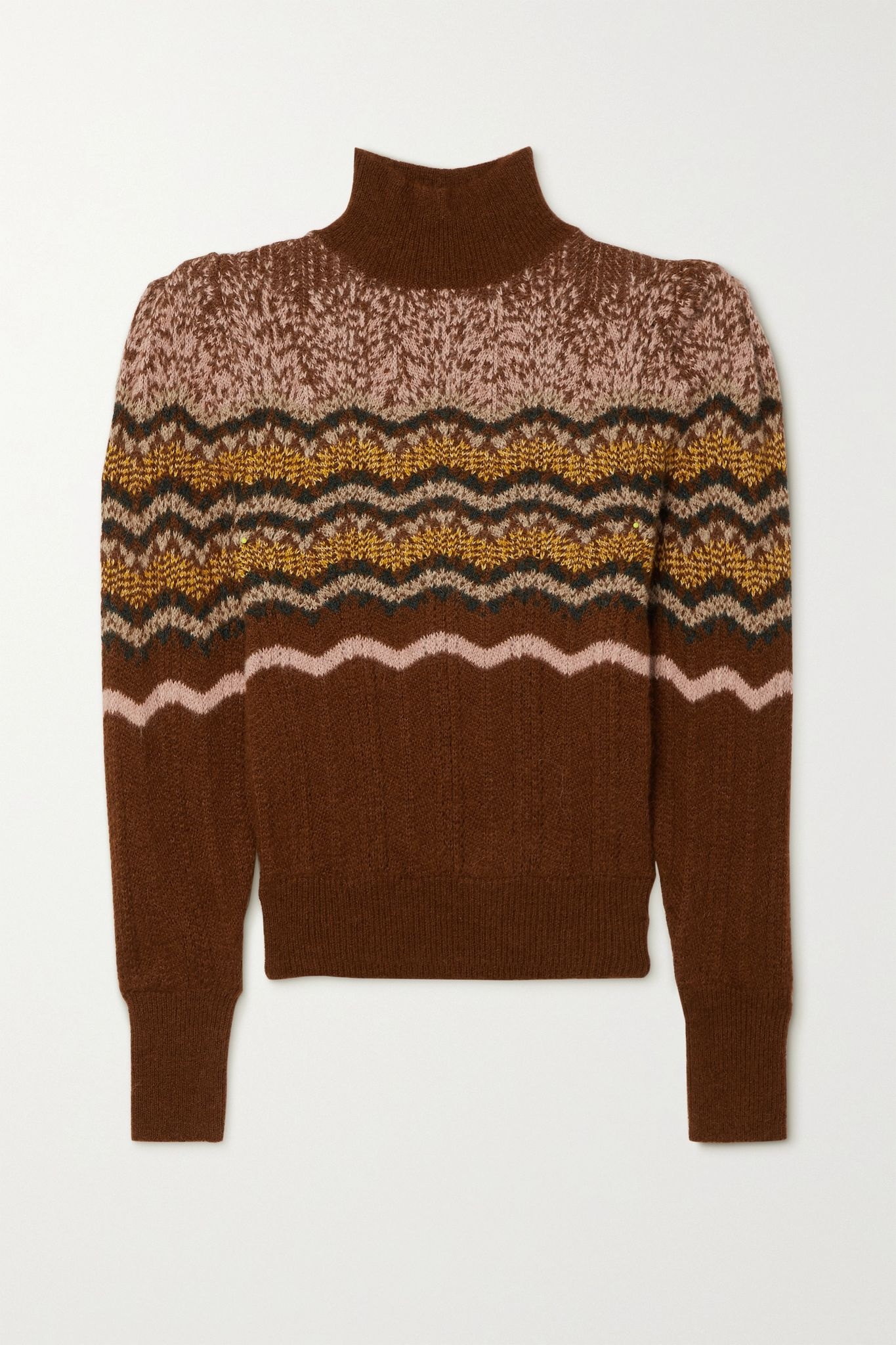 Pipo Fair Isle alpaca-blend turtleneck sweater - 1