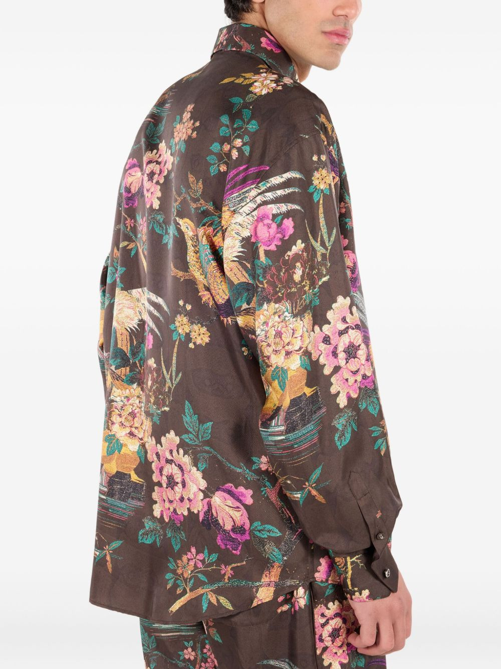 floral-print shirt - 4