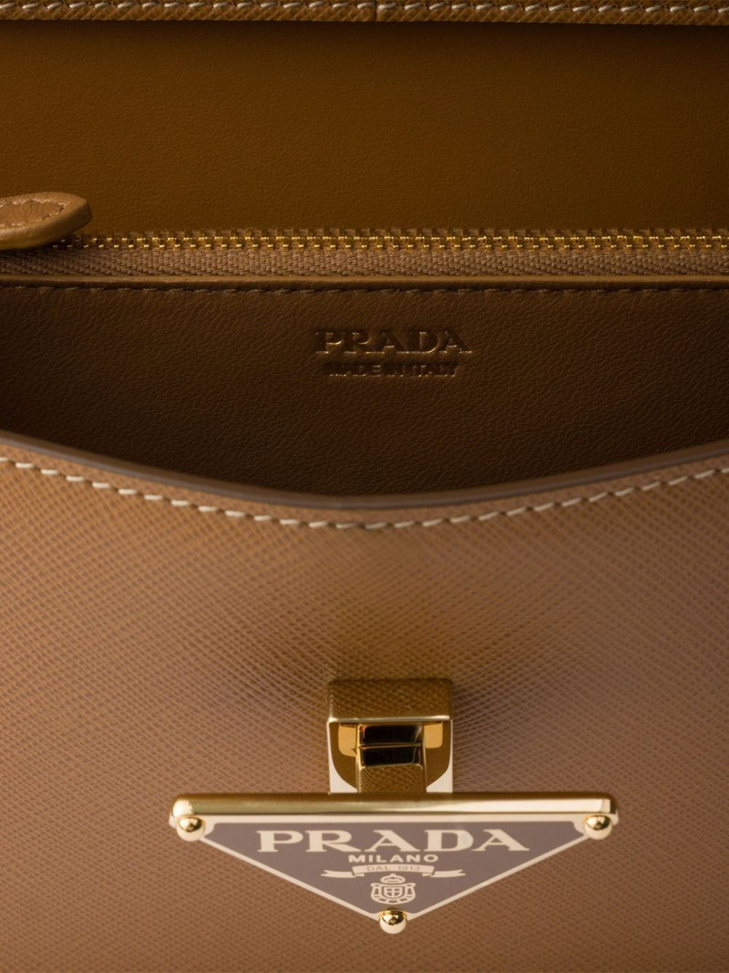 Saffiano leather push-lock clasp mini bag 5