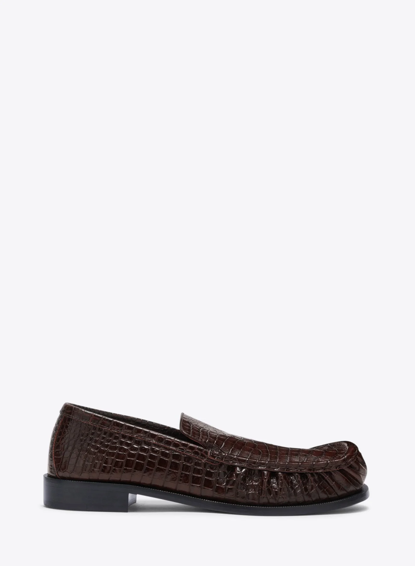 EMBOSSED LEATHER LOAFERS - 1