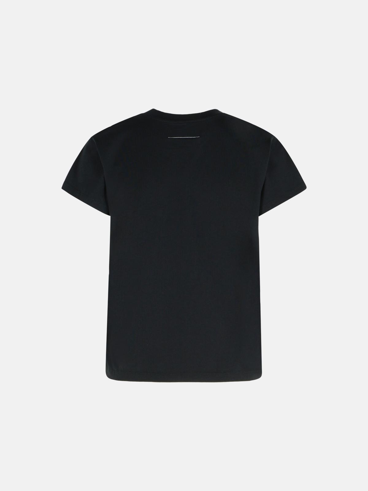 BLACK COTTON T-SHIRT - 3