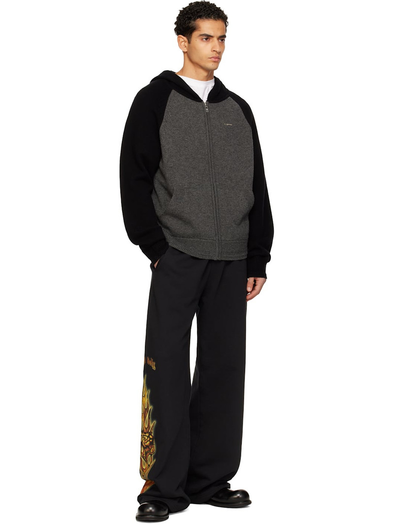 We11done Black Fire Sweatpants outlook