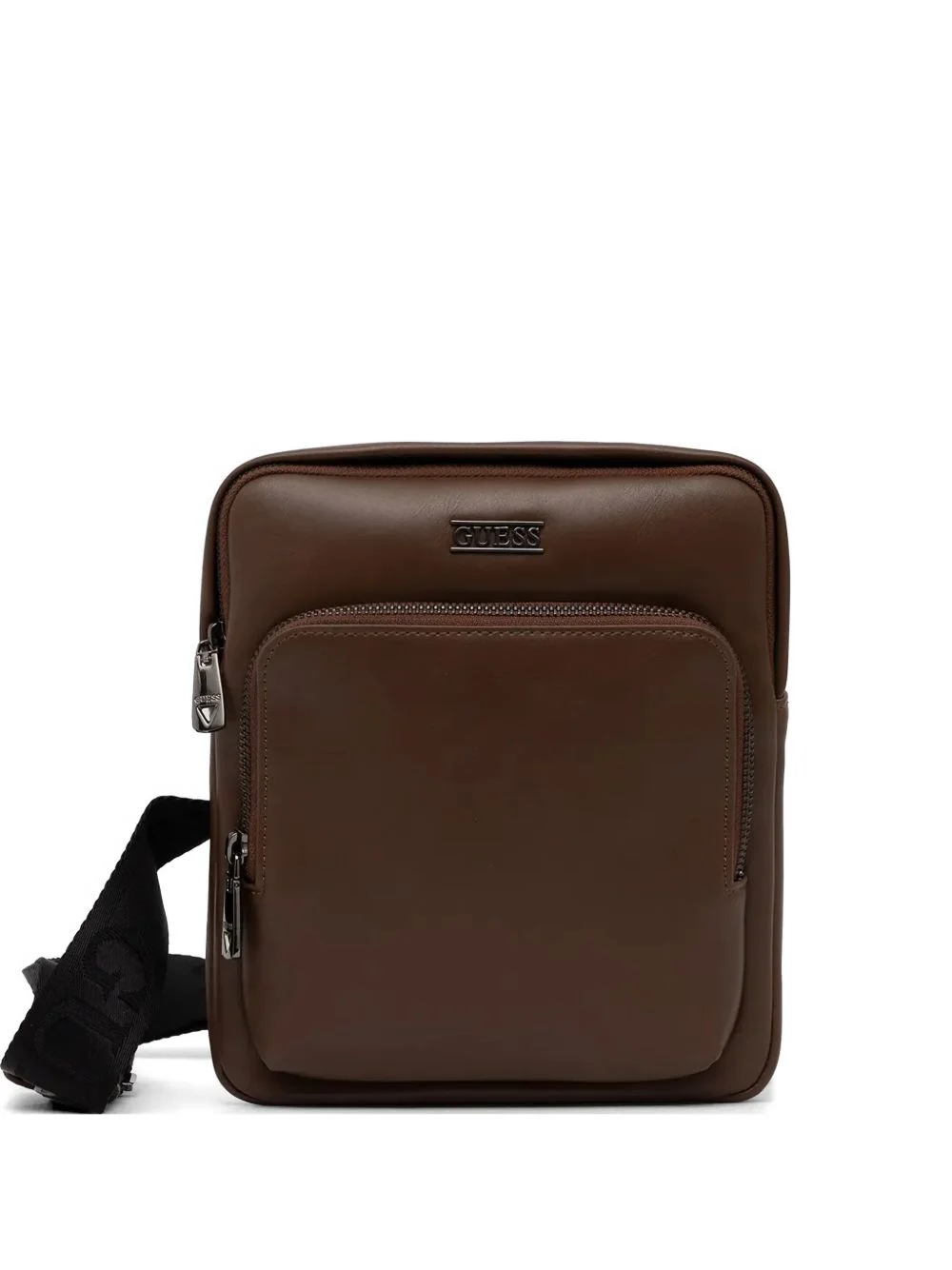Boston logo-plaque zip-around cross body bag - 1