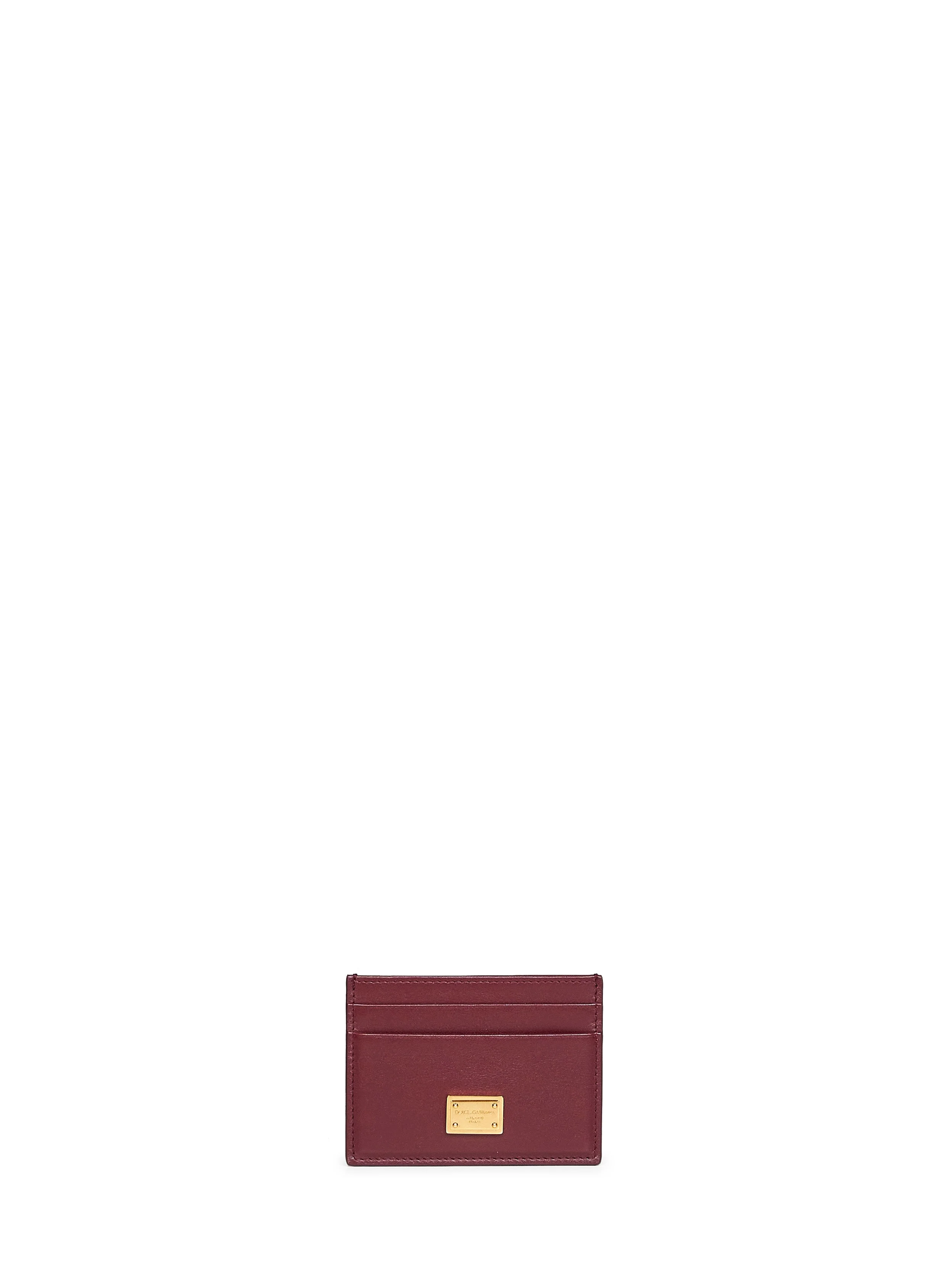 Caramel Dauphine calf leather card holder - 1