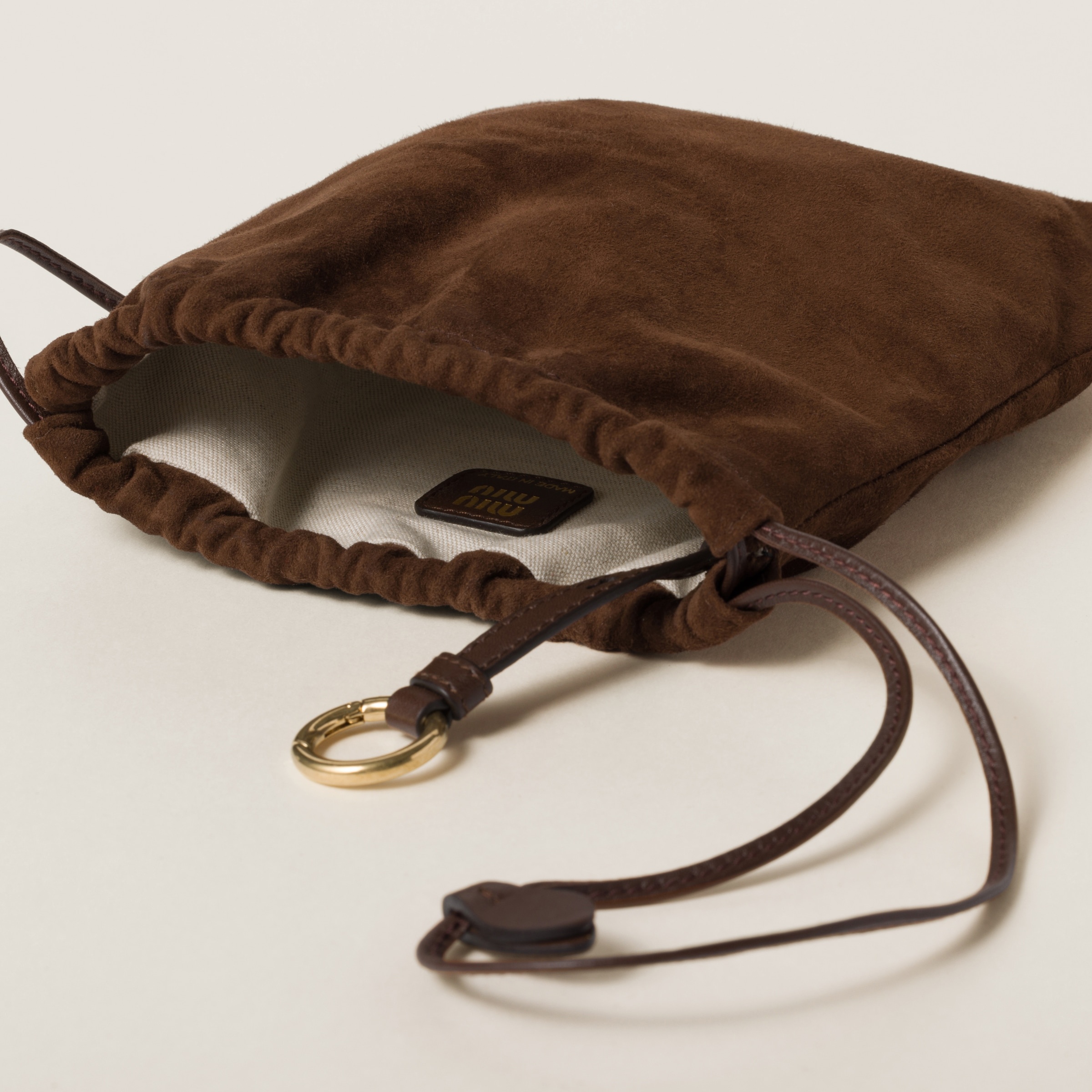 Miu Miu Suede pouch | REVERSIBLE