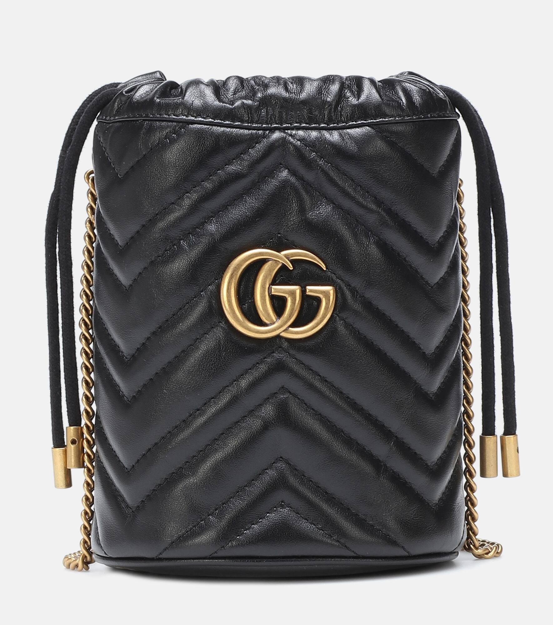 GG Marmont Mini leather bucket bag - 1