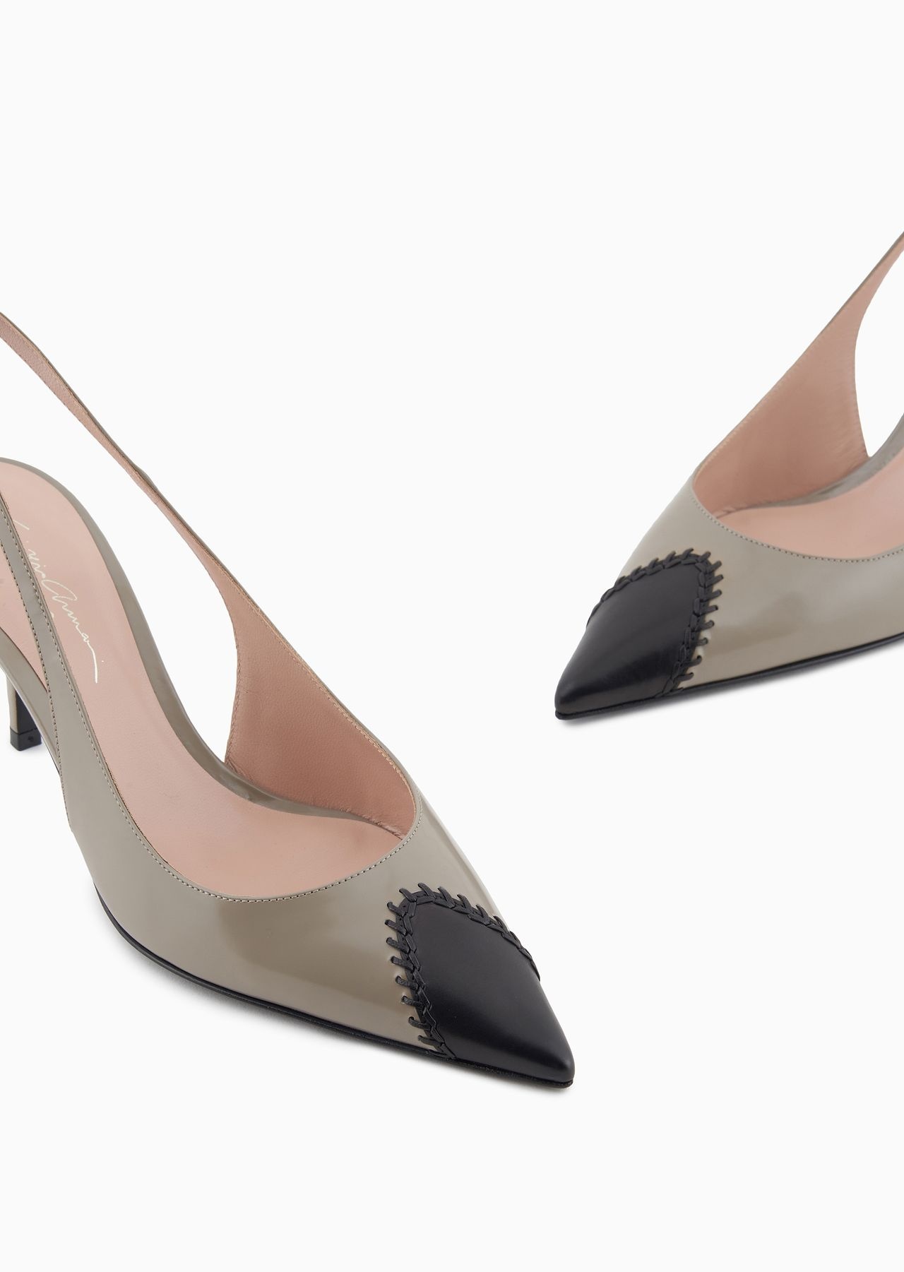Leather slingbacks - 4