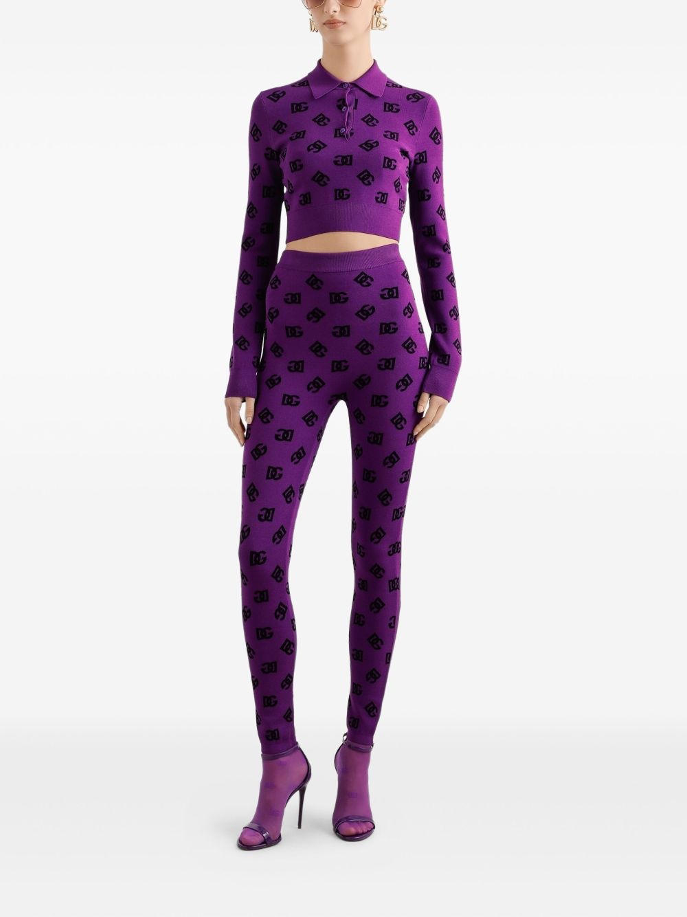 logo-motif leggings - 2