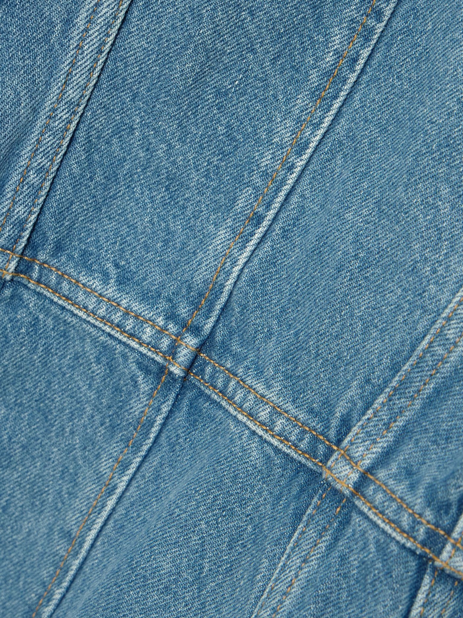 Darly paneled denim mini dress Light denim - 4
