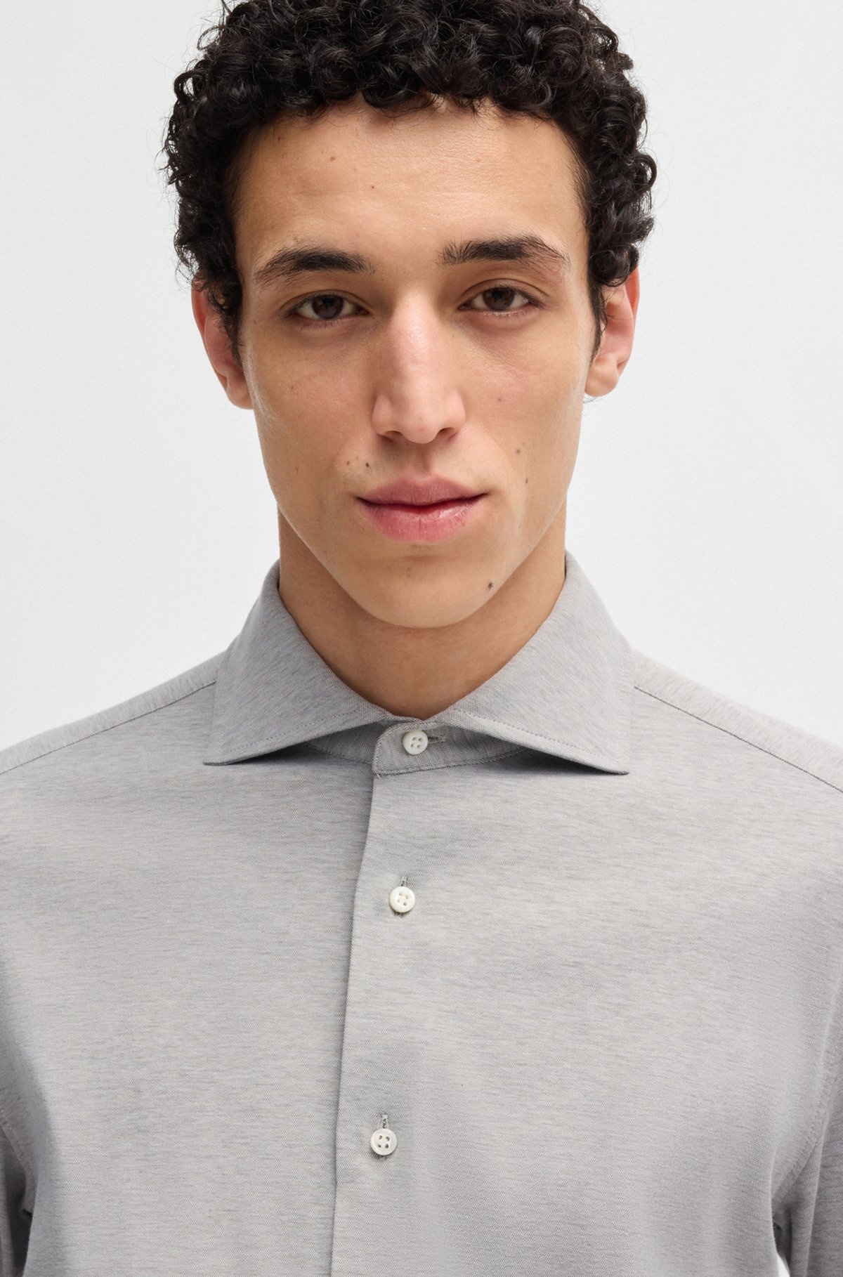 SLIM-FIT SHIRT IN A STRETCH-COTTON - 3