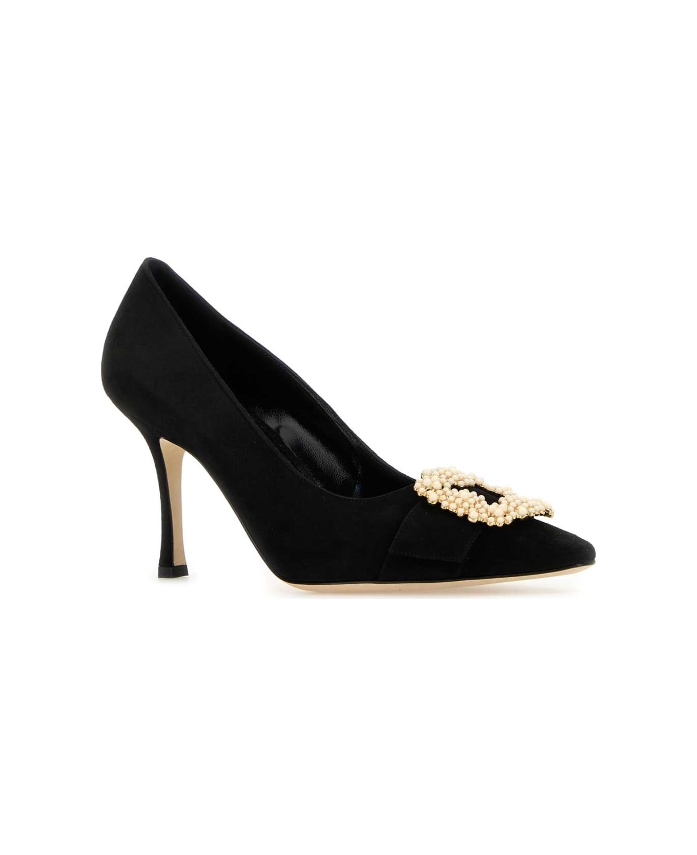 Black Suede Giboa Pumps - 2