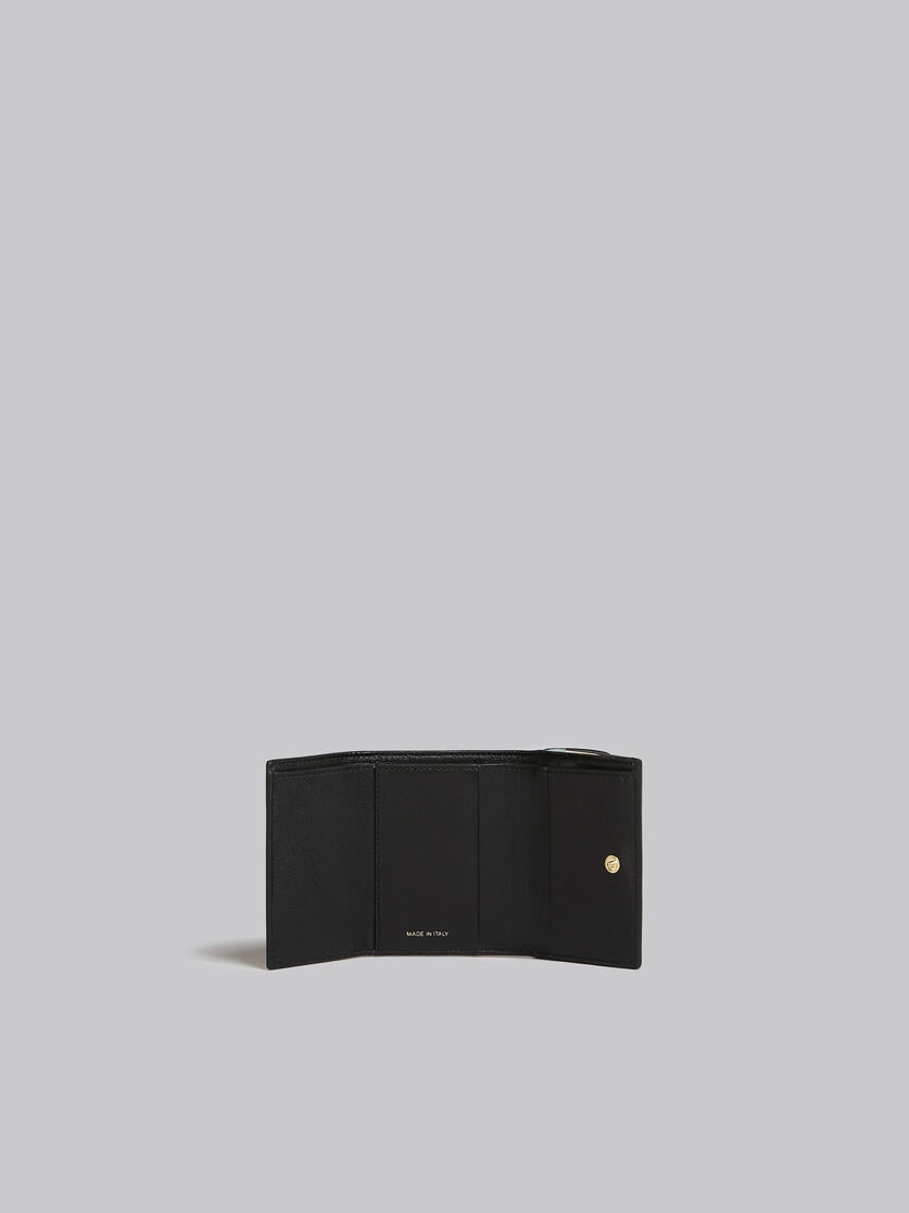 LIGHT GREEN, BEIGE AND WHITE SAFFIANO LEATHER TRI-FOLD WALLET - 2