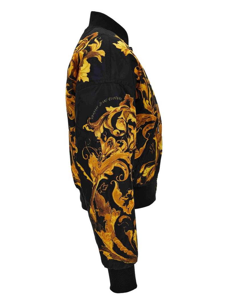 VERSACE JEANS COUTURE baroque-print bomber jacket outlook