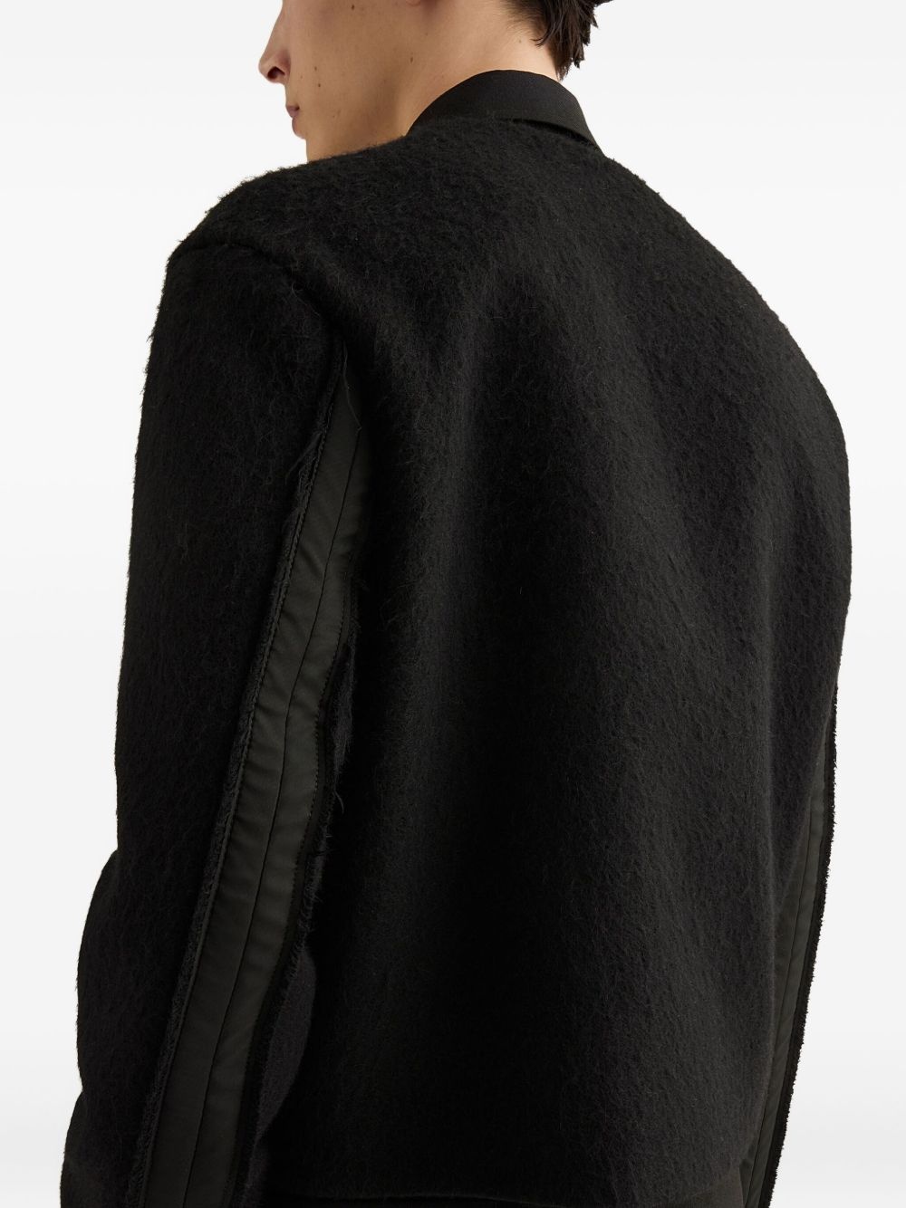 zip-front textured jacket - 3