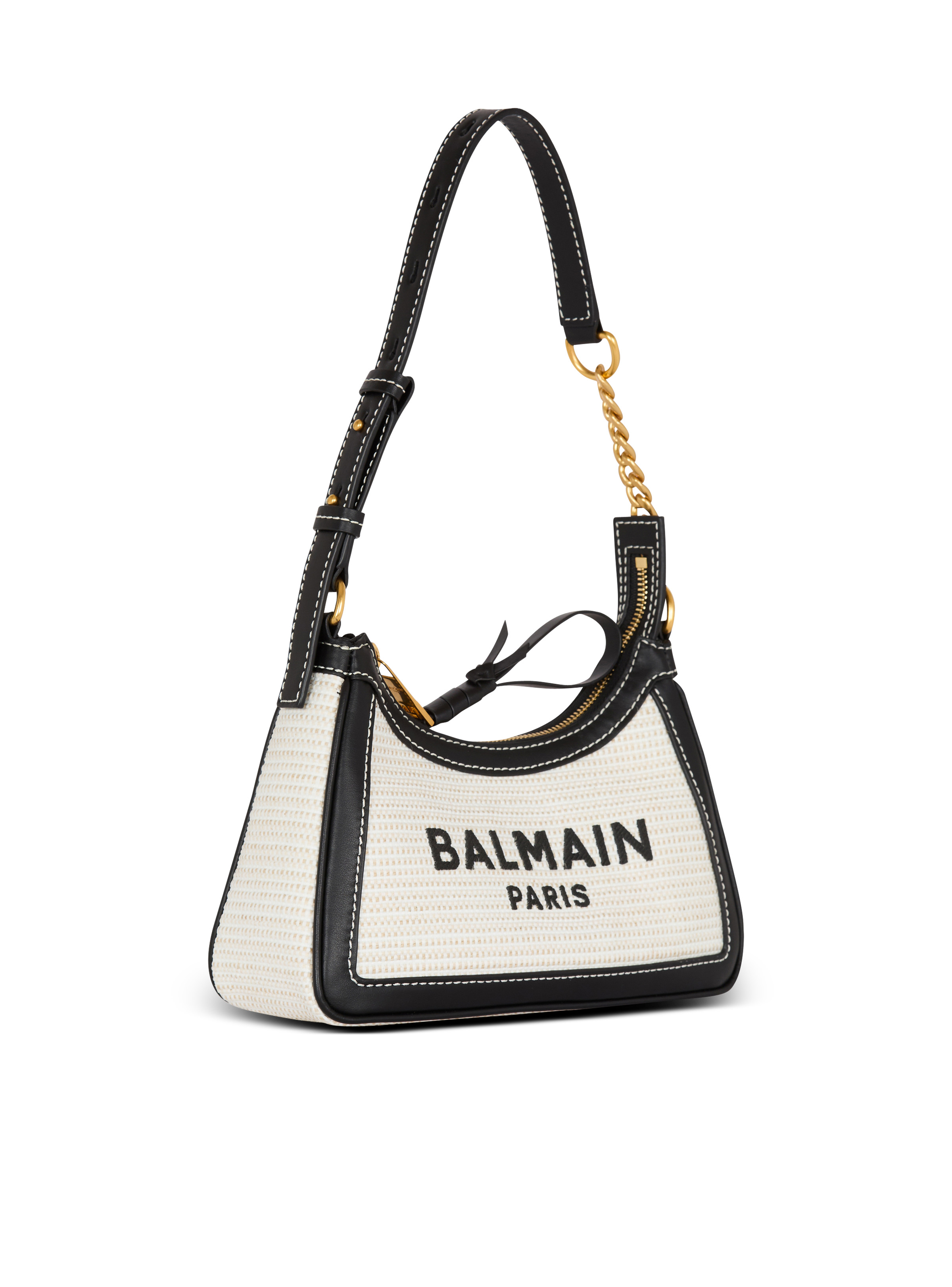 Raffia B-Army Shoulder bag - 3