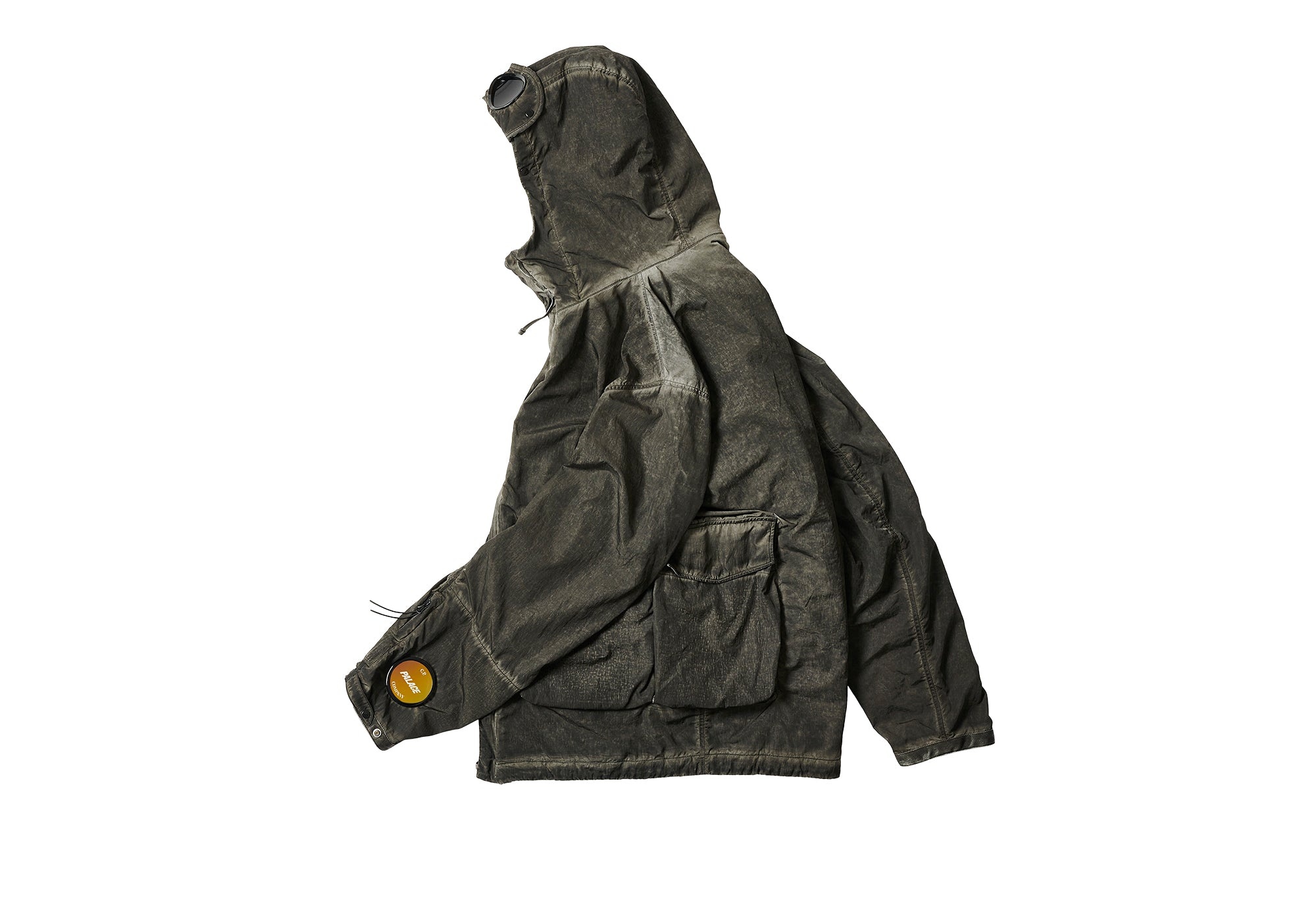 PALACE C.P. COMPANY SHELL GOGGLE JACKET BLACK - 5