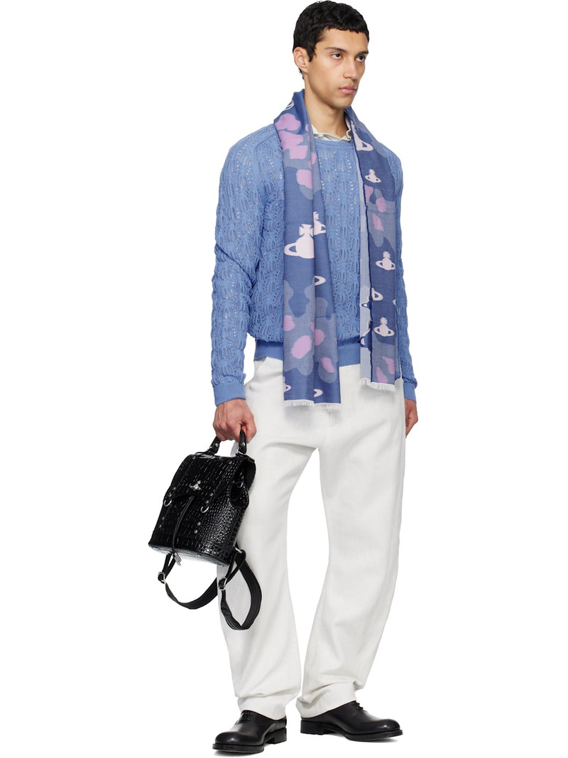 Vivienne Westwood Blue Trial Scarf outlook