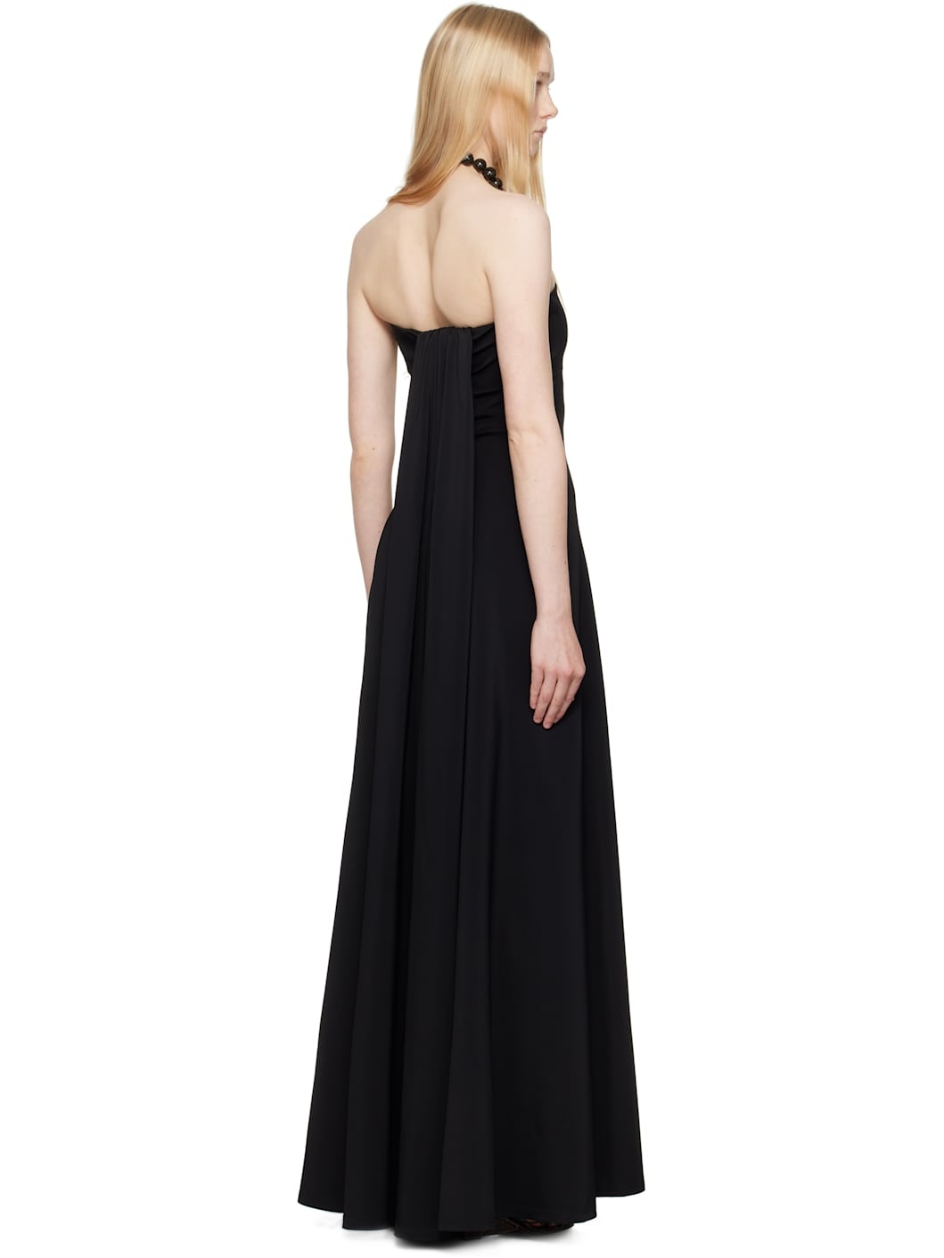 Black La Croisière 'The Bustier' Maxi Dress - 3